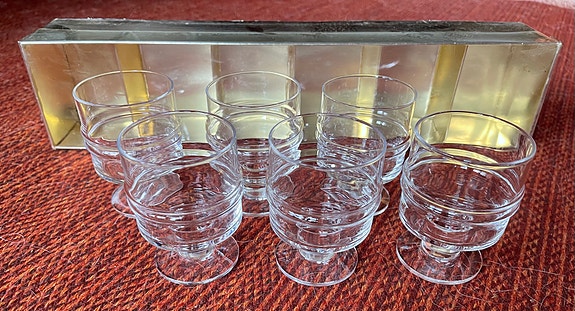 Iittala Pisaranrengas jalallinen liköörilasi, 6 kpl