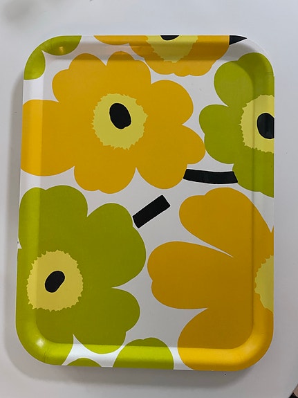 Iso Marimekko Unikko tarjotin