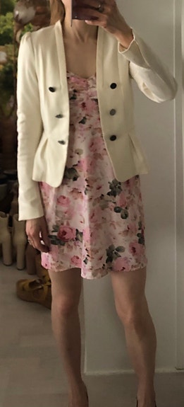 H&M valkoinen bleiseri/jakku 34/XS