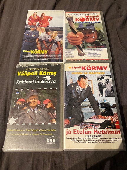 Vääpeli Körmy VHS-elokuvat 4 kpl