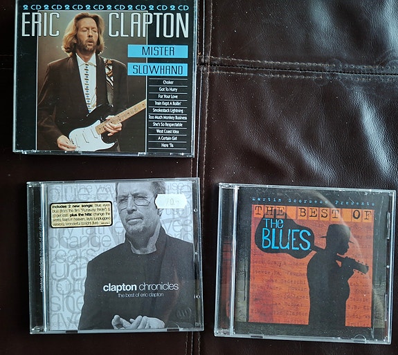 Blues paketti: Eric Clapton CD-levyt 2 kpl plus DVD & Best of Blues