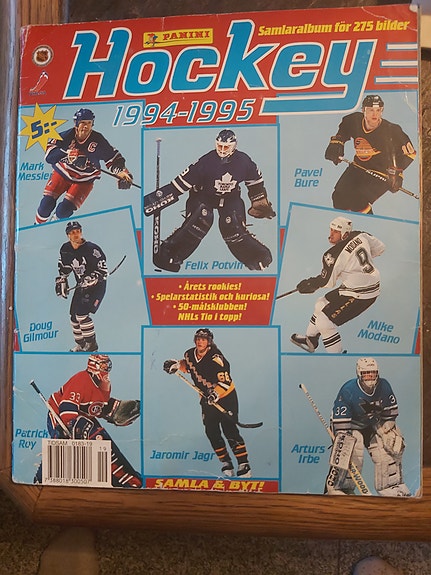 1994-95 Panini NHL täydellinen tarra albumi!
