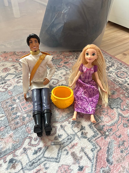 Disney Tähkäpää ja prinssi nuket