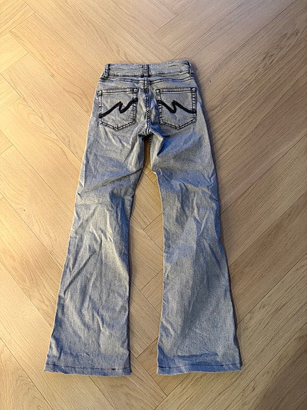 Nelly low waist jeans 34 harmaa