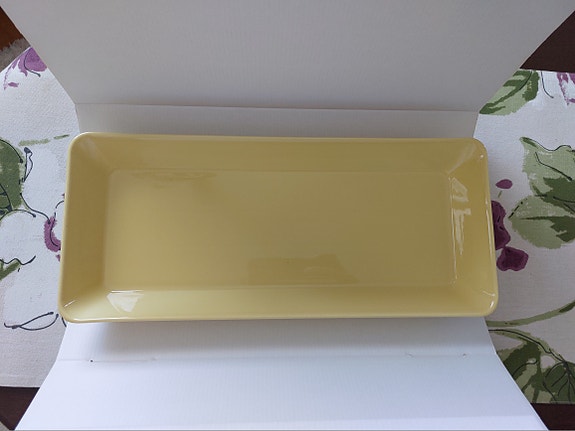 Kesän juhliin Iittala TEEMA vati keltainen 16x37 - uusi
