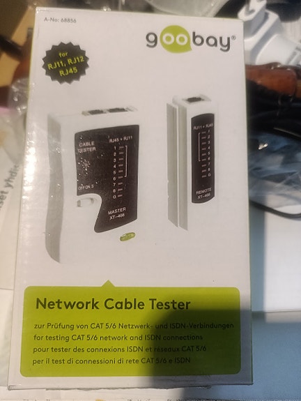 Goobay XT-4408 ethernet kaapelin testeri cable tester RJ45 RJ11