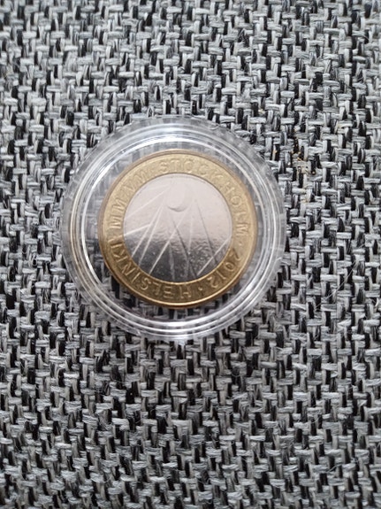 Jääkiekon MM 2012 Tukholma 5€ kolikko