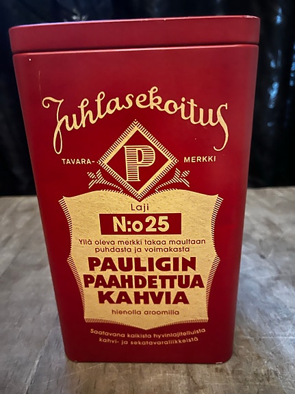 Paulig kahvipurkki