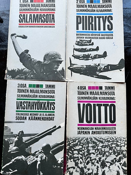 Toinen maailmansota silminnäkijäin kuvaamana -kirjasarja, 4 osaa