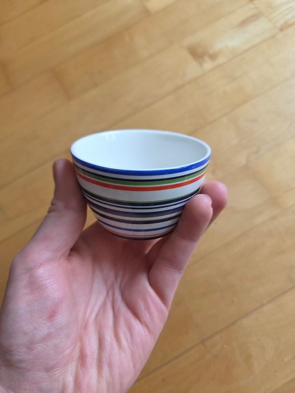 Iittala Origo raitakuvioinen pieni kulho 15cl