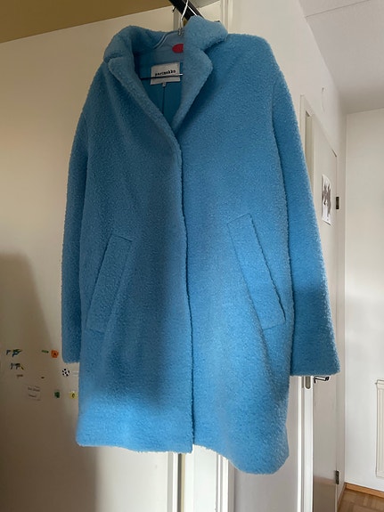 Marimekko villakangastakki XS sininen
