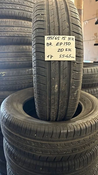 #564842 ‒ Bridgestone Ecopia EP150, 195/65/R15, 91 H, DOT17 (5.5-6.5mm) 7KPL