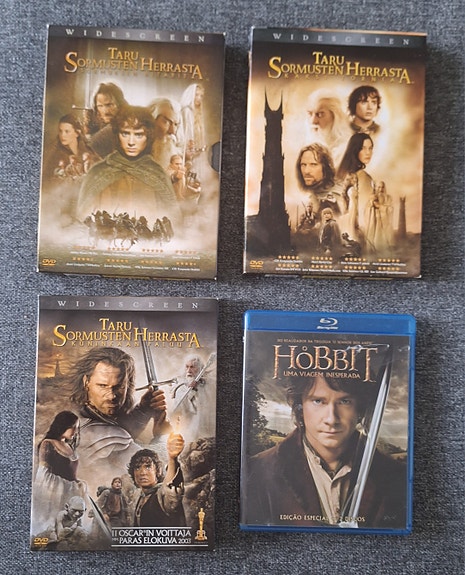 Taru sormusten herrasta trilogia, DVD