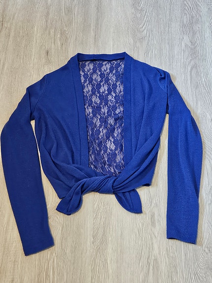 Naisten sininen bolero S
