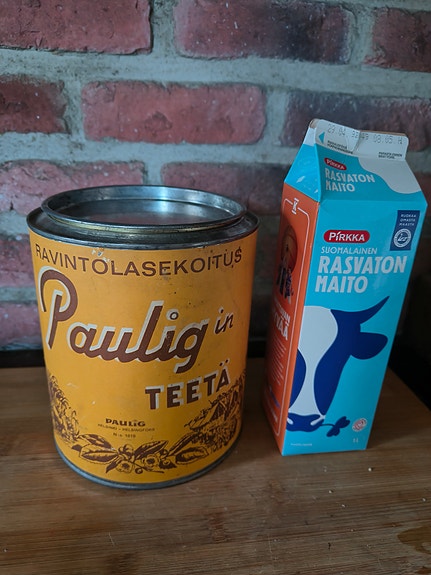 iso Paulig peltipurkki
