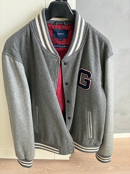Gant miesten college-takki XL harmaa