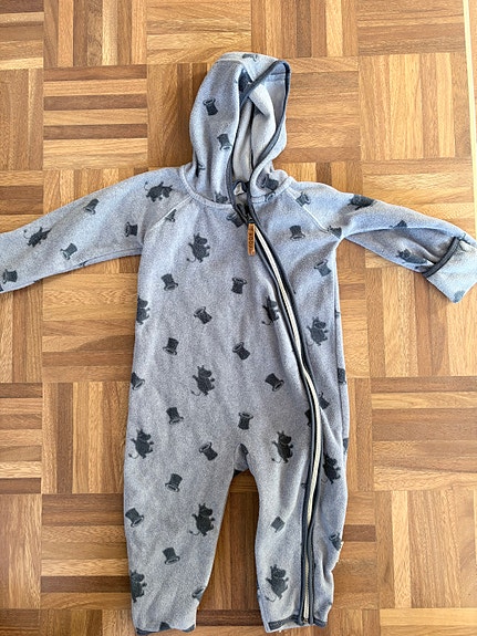 Moomin fleecehaalari koko 74 sininen unisex