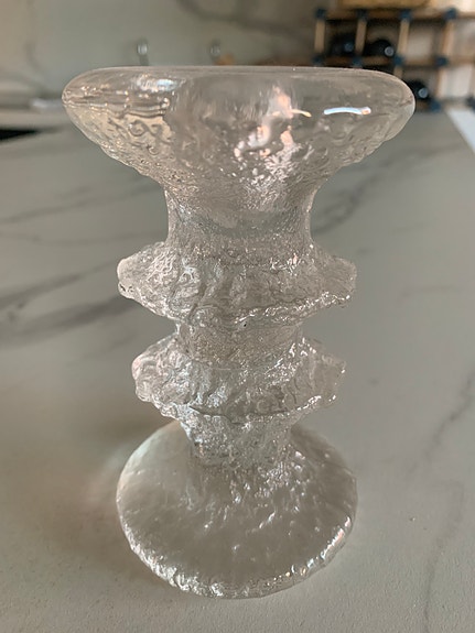 Iittala Festivo kynttilänjalka kirkas lasi