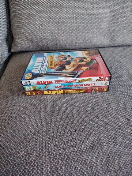 Alvin ja pikkuoravat DVD-elokuvat 3 kpl
