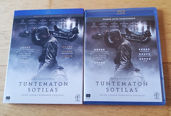 Tuntematon sotilas Blu-ray elokuva (2 kpl)