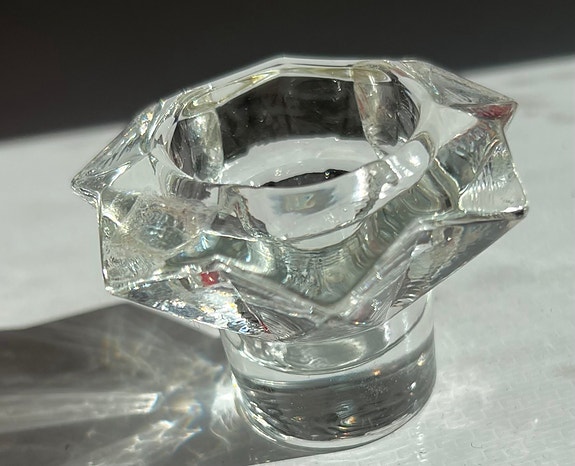 Iittala lasinen kynttilänjalka
