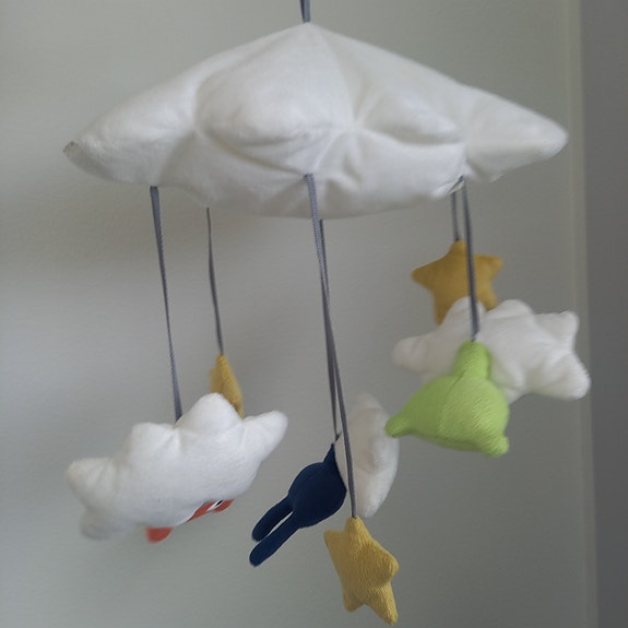 IKEA vauvan mobile pilvi ja puput