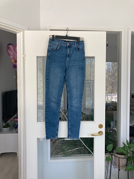 Pieces L skinny jeans hw