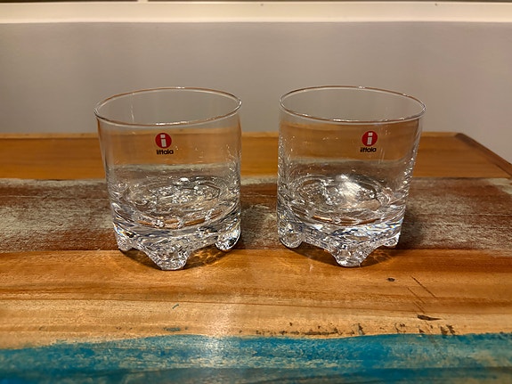 2 x Iittala Gaissa grogilasi (Ei käytetty)