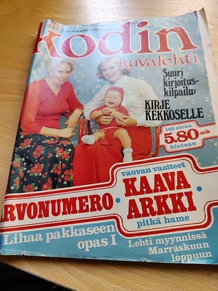 Kodin Kuvalehti lehti ja kaava-arkki