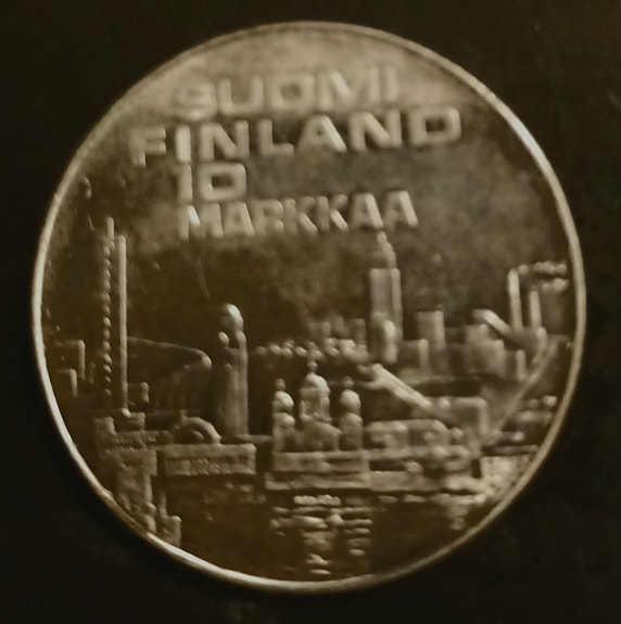 Suomi Finland 10 mk EMX Helsinki 1971 juhlaraha