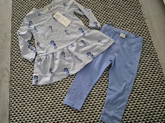Uusi Lindex tunika ja housut koko 80