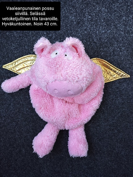Vaaleanpunainen possu pehmolelu