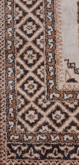 Iso ohut matto 132 x 192 beige ruskea kuvioitu