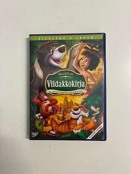 Disney Viidakkokirja DVD (sisältää 2 levyä)