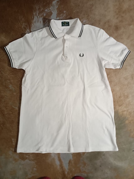 Fred Perry 40"eli L miesten valkoinen pikee paita