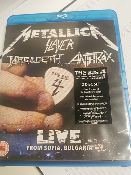 Metallica Slayer Megadeth Anthrax The Big 4 Live From Sofia Bulgaria Blu-ray