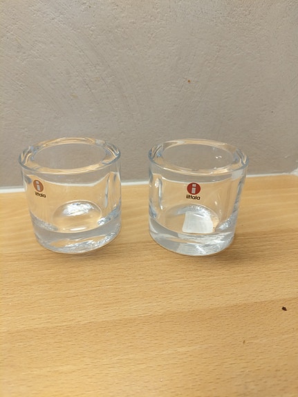 Iittala Kivi tuikkukupit kirkas lasi