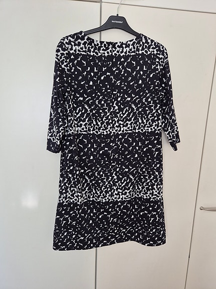 Marimekko  koko 36 musta-valkoinen puuvilla