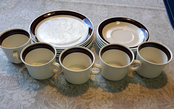Finnish flint/Arabia RAITA kahvikupit