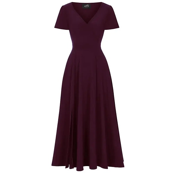 Lady vintage Lyra-maksimekko wine