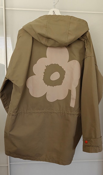 Marimekko anorakki takki M vihreä