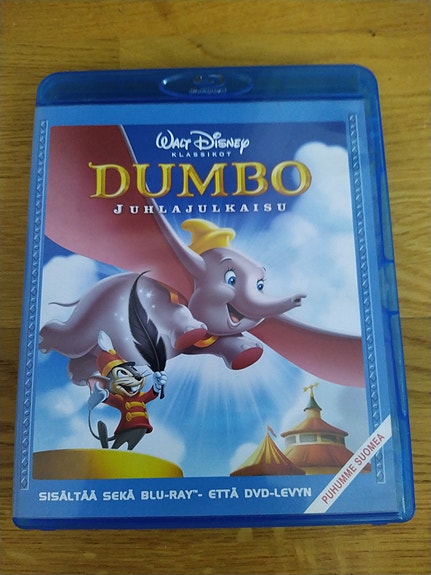 Walt Disney Dumbo juhlajulkaisu Blu-ray/DVD + DVD