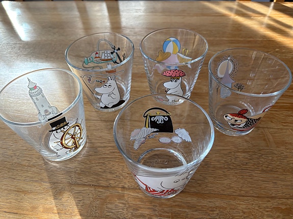 Iittala Muumi juomalasit (5kpl)