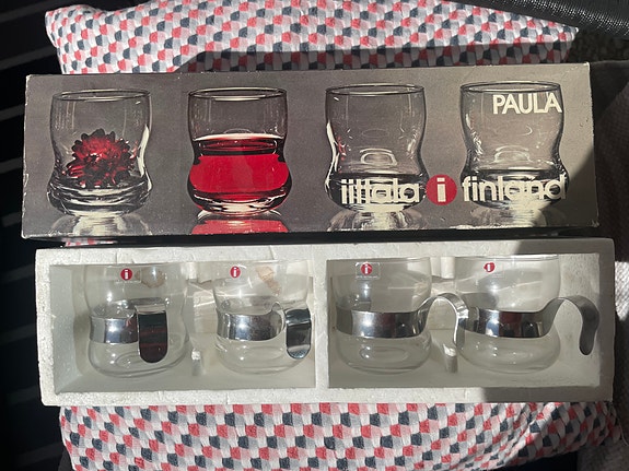 Iittala Paula -kuumajuomalasit / glögilasit (Jorma Vennola)