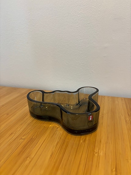 Iittala Aalto malja 40x136 mm, savunharmaa