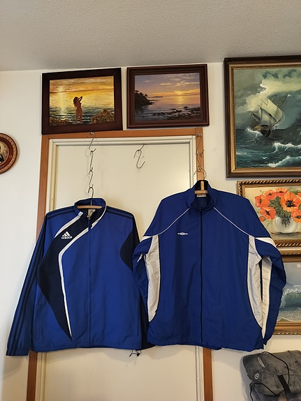Adidas tuulitakki m -l, vintage Umbro tuulitakki xl -xxl