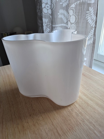 Iittala Aalto maljakko valkoinen
