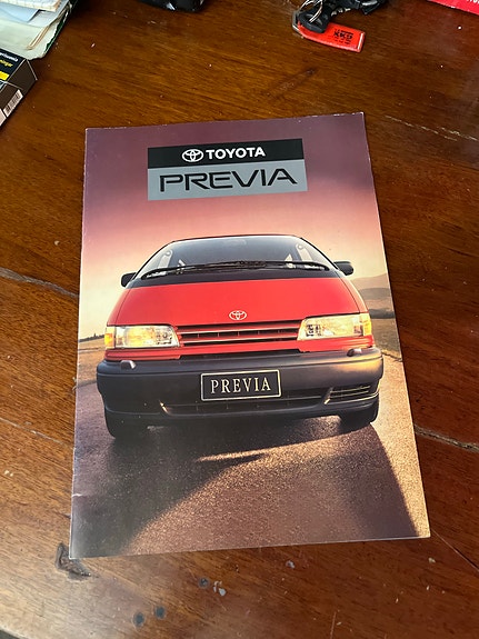 Toyota Previa esite / myyntiesite