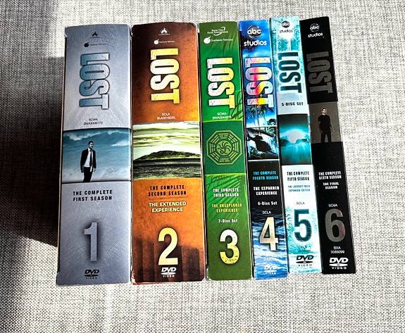 Lost tv-sarja 1-6 kaudet - kaikki DVD-boksit kerralla!