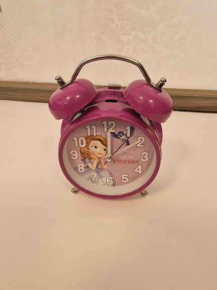 Lasten herätyskello Sofia the First prinsessa, pinkki
